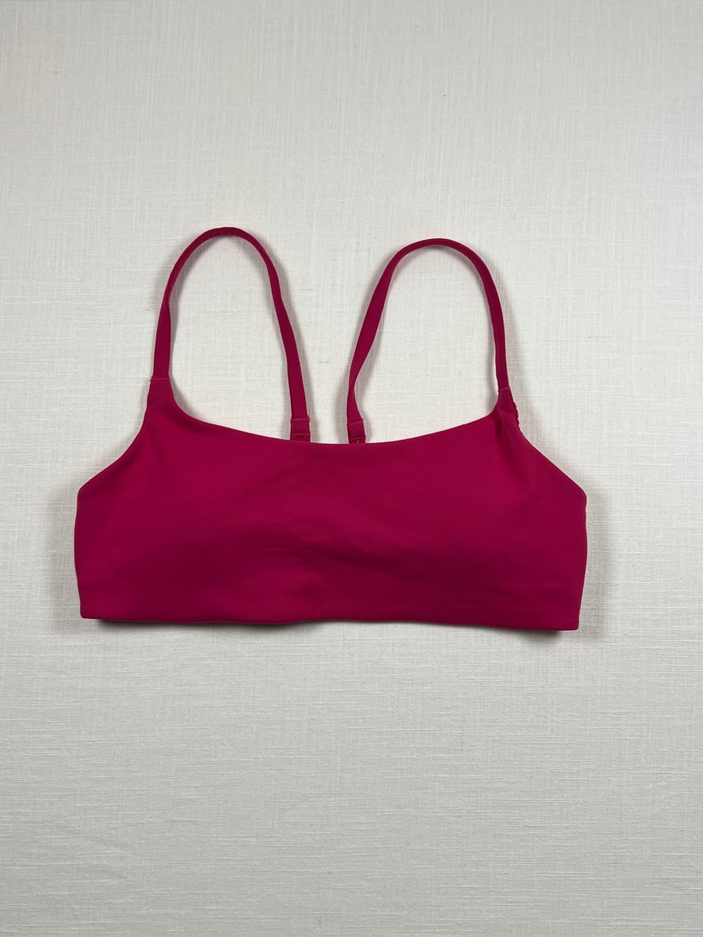 Lululemon Wunder Train Strappy Racer Bra Light Support A/B Cup Passionate Size 8